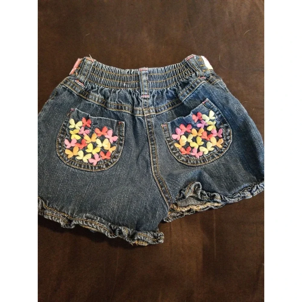 Gymboree jean shorts 5t social butterfly
